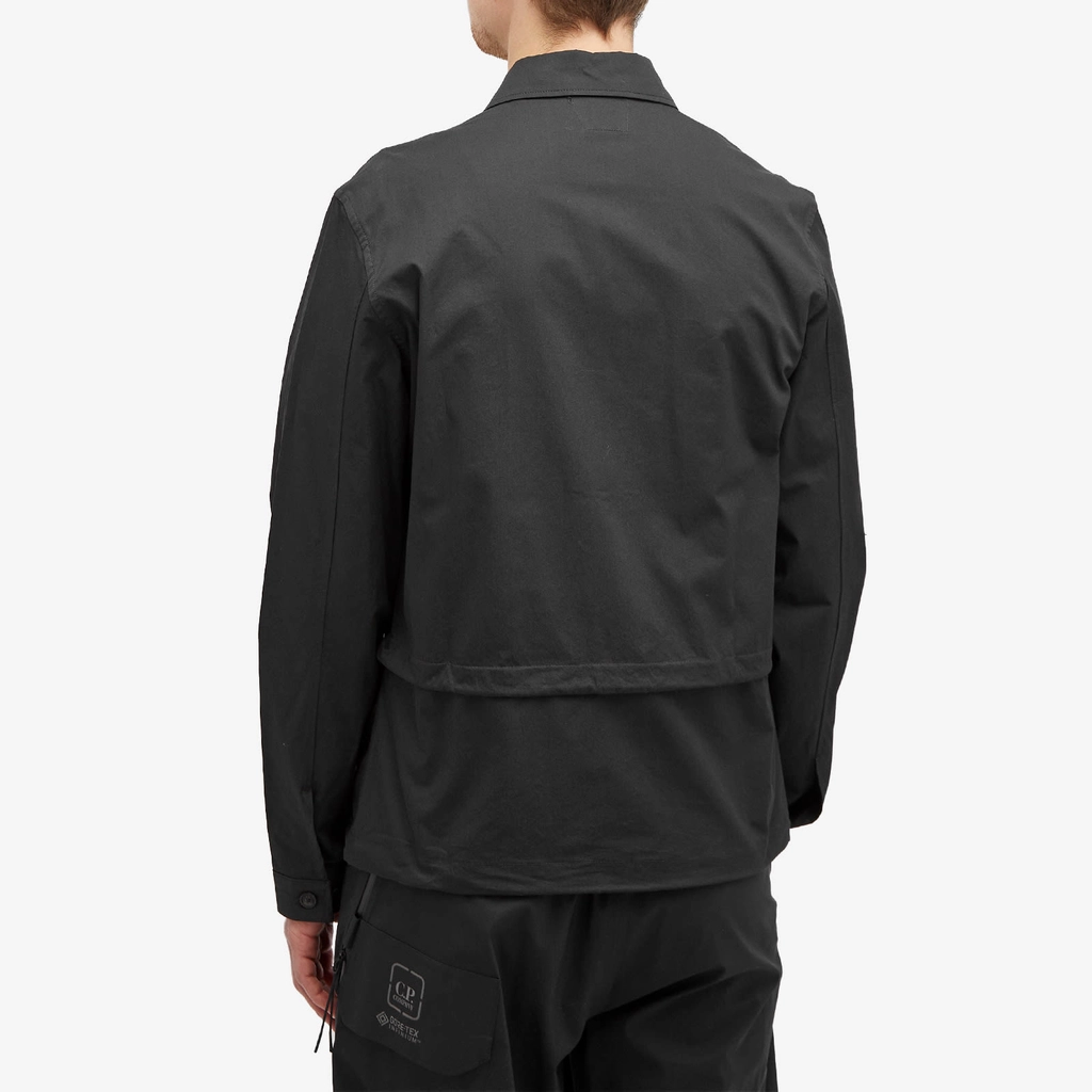 CP Company Men's Metropolis Gabardine Pockets Overshirt Black
